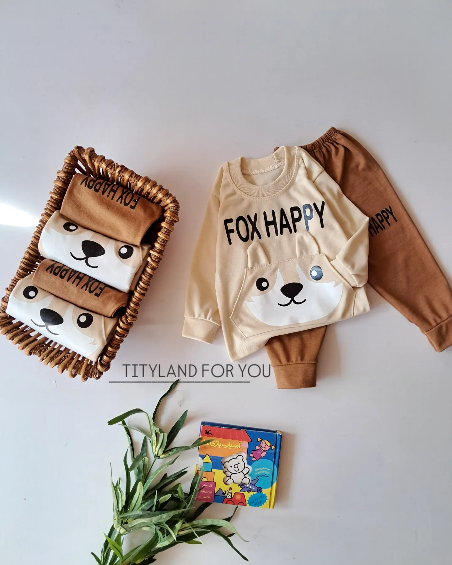 ست بلوزشلوار پنبه‌ای اسپرت آقای فاکس